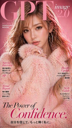 Pink Fashion Magazine Cover