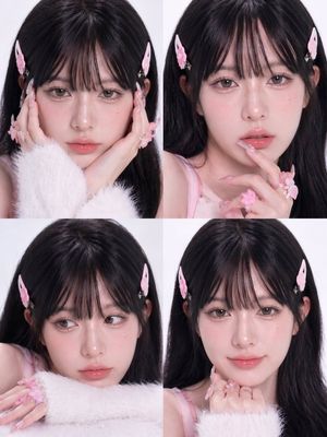 Pink Kawaii Beauty Collage