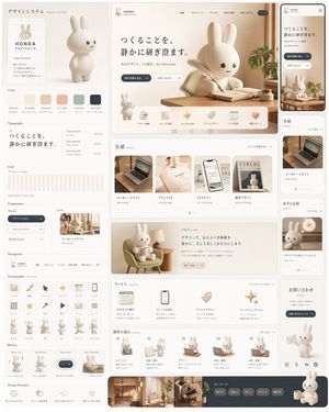 Rabbit Portfolio Design System Board