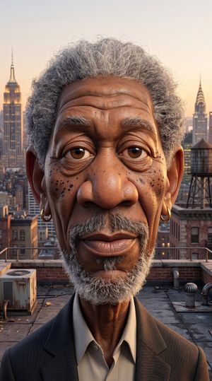 Redacted Rooftop Portrait