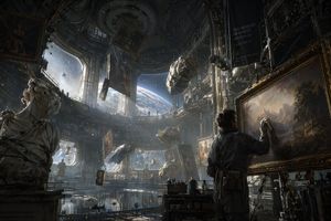 Sci-Fi Orbital Art Museum