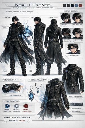 Sci-Fi Tactical Character Reference Sheet