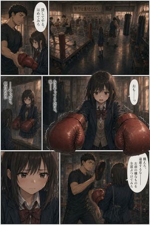 Seinen Boxing Gym Manga Page