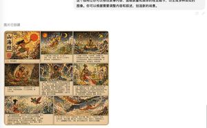 Shan Hai Jing Vintage Comic Page
