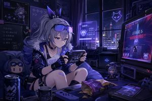 Silver Wolf Gaming Character Art