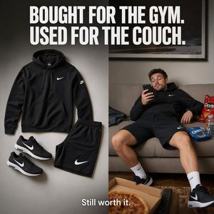 Split-Screen Athleisure Ad