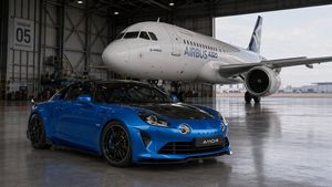 Sports Car and Airliner in Hangar