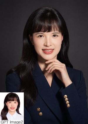 Studio Corporate Portrait with Inset