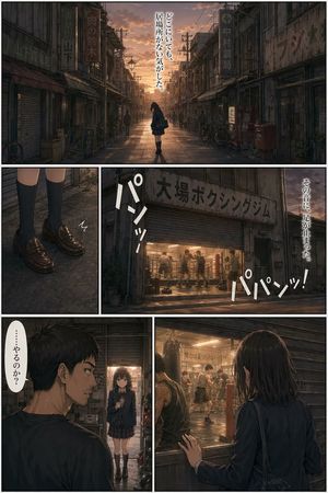 Sunset Boxing Gym Manga Page