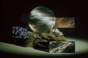Surreal Planetary Sculpture Still Life