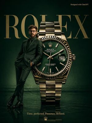 Surrealist Rolex Advertisement Poster