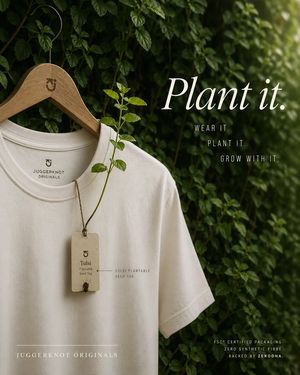 Sustainable T-Shirt Plantable Tag Ad