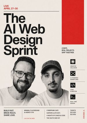 Swiss Poster for AI Web Design Sprint