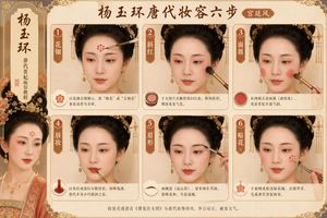 Tang Dynasty makeup steps prompt