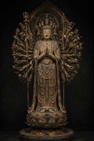 Traditional Japanese Buddhist Statue