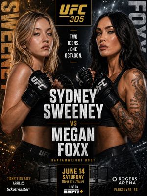 UFC-Style Women's Fight Poster