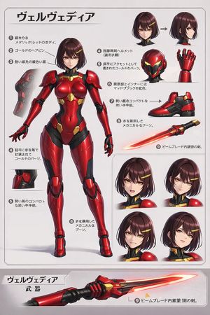 Velvedia Character Reference Sheet