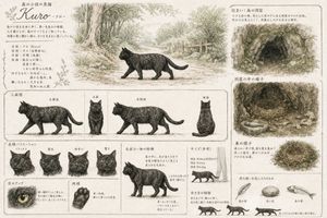 Vintage Creature Concept Art Sheet