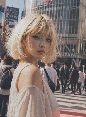 Vintage Shibuya Street Portrait