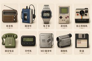 Vintage Skeuomorphic Icon Set