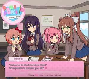 Visual Novel Screenshot Mockup