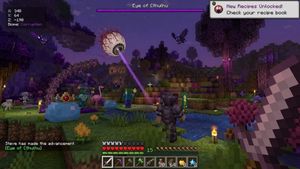 Voxel Survival Game Crossover UI