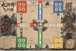 Water Margin Themed Flying Chess Board