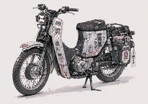 Weathered Custom Cub Concept Bike