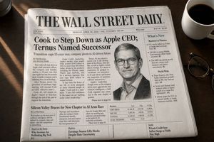 WSJ-Style Business Newspaper Front Page